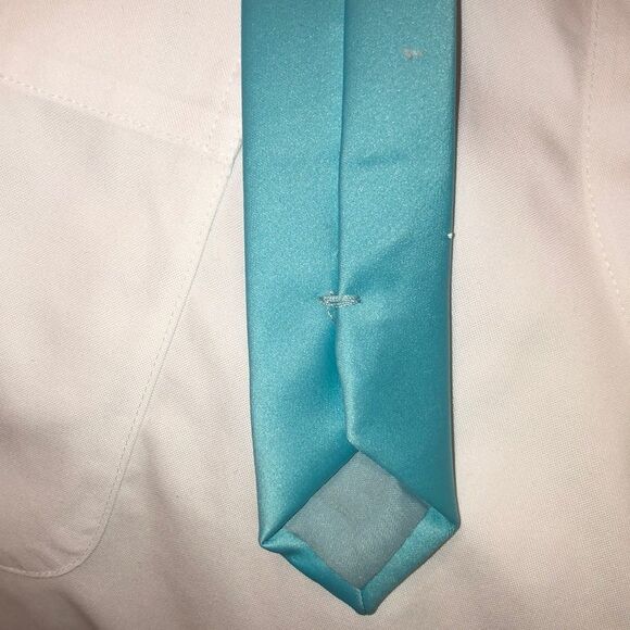 Dessy Group Teal High Quality Polyester Tie - Picture 7 of 7